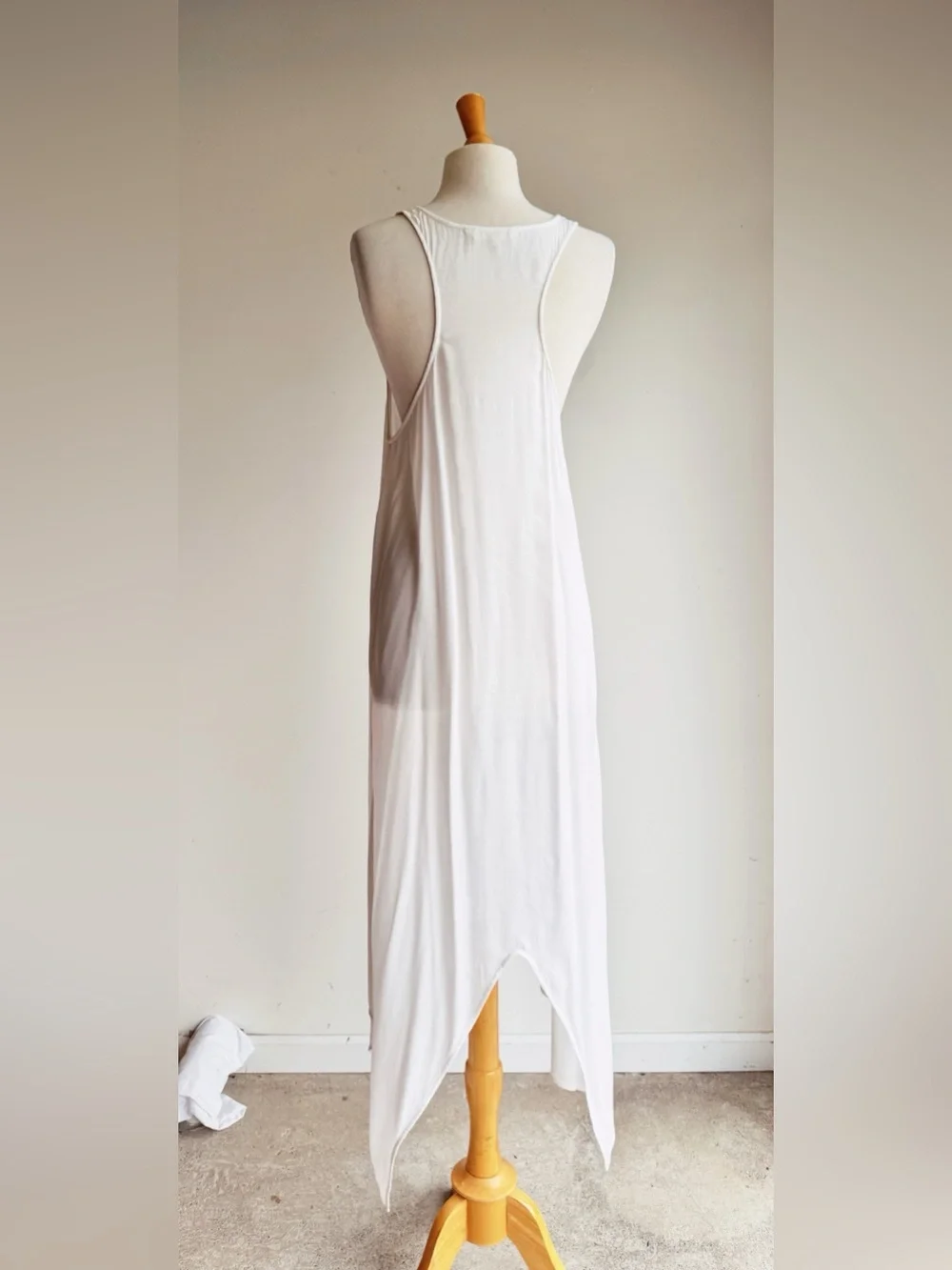 6 Shore Road White Embroidered Handkerchief Tunic Dress Large | Boho Beach Cover